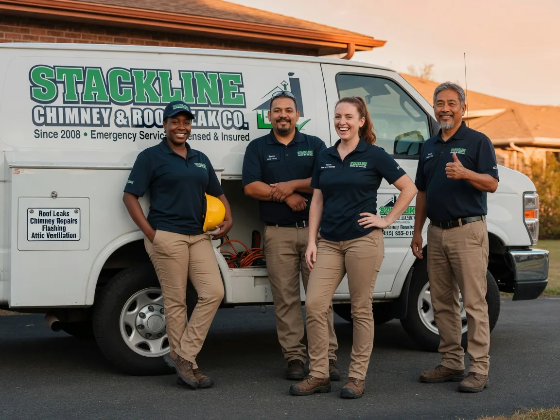 Chimney flashing repair company in Cove City, NC